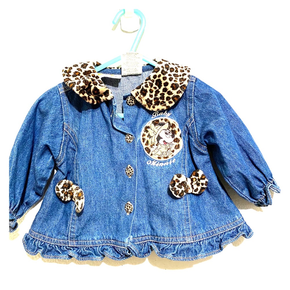 ☘️Disney Babies cute Minnie Mouse denim jacket